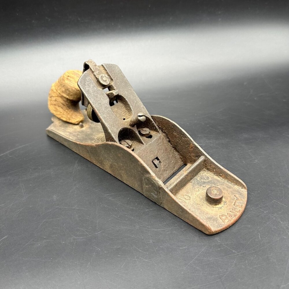 Antique Bailey No 4 Wood Plane Smoothing Hand Tool Manual Rustic 1910 READ